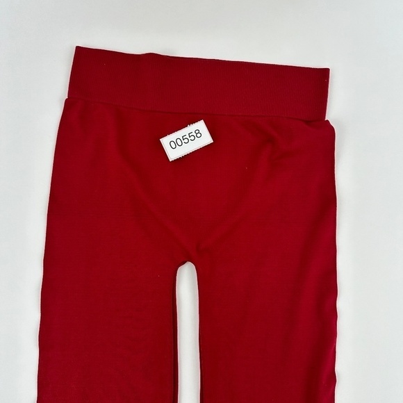 True Rock Leggings Womens Red Ribbed - Picture 10 of 10